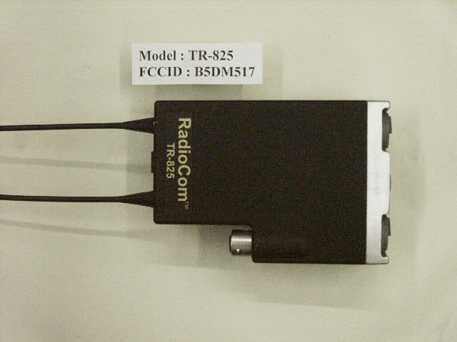 Beltpack Transceiver - FCC ID B5DM517 - Bosch Security Systems, Inc.
