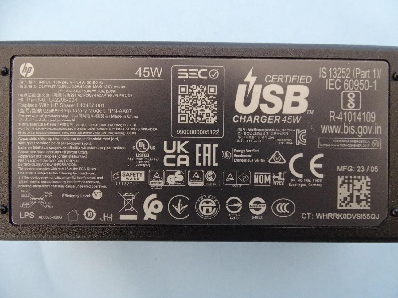 Notebook PC TPN-Q296 - FCC ID B94TNQ296PC - HP Inc.