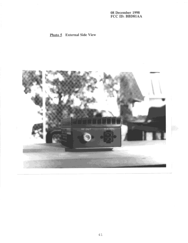 AMP - Amplifier - FCC ID BBD81AA - TPL Communications Inc