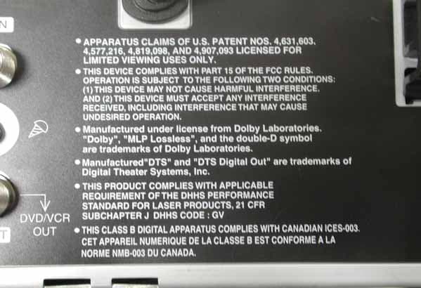 VCR/DVD Recorder - FCC ID BEJ9QKE40450 - LG Electronics USA, Inc.
