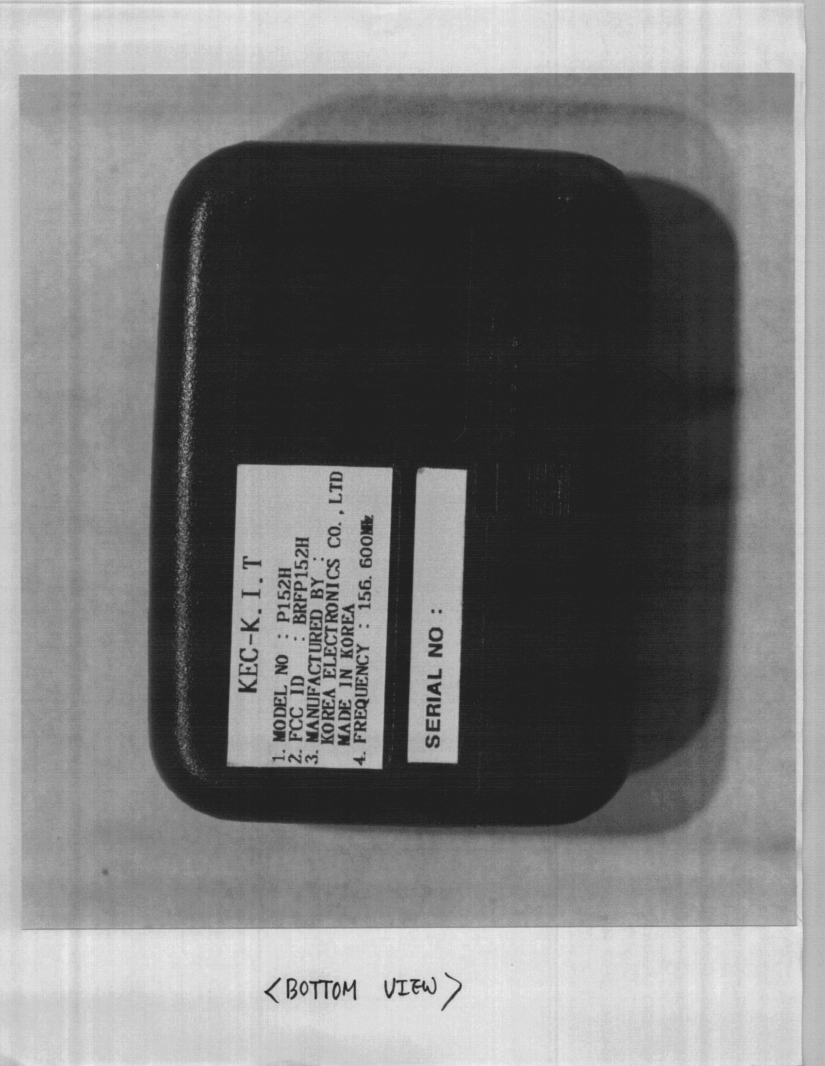 CXX - Communications Rcvr for use w/ licensed Tx and CBs - FCC ID BRFP152H - KTV Global Corporation