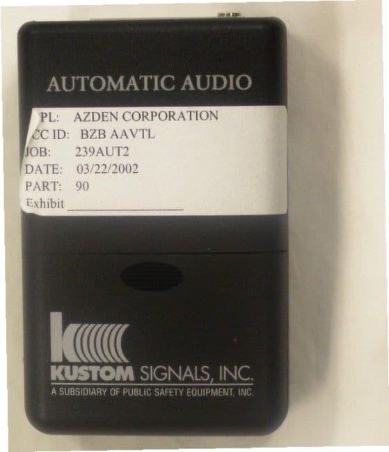 Non-Broadcast Transmitter Worn on Body - FCC ID BZBAAVTL - Azden Corporation