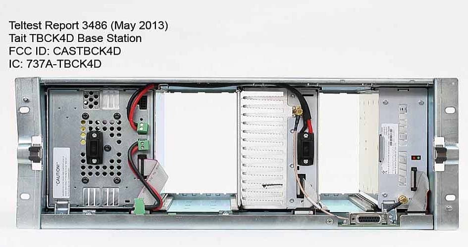 Base Station Transceiver - FCC ID CASTBCK4D - Tait International Limited