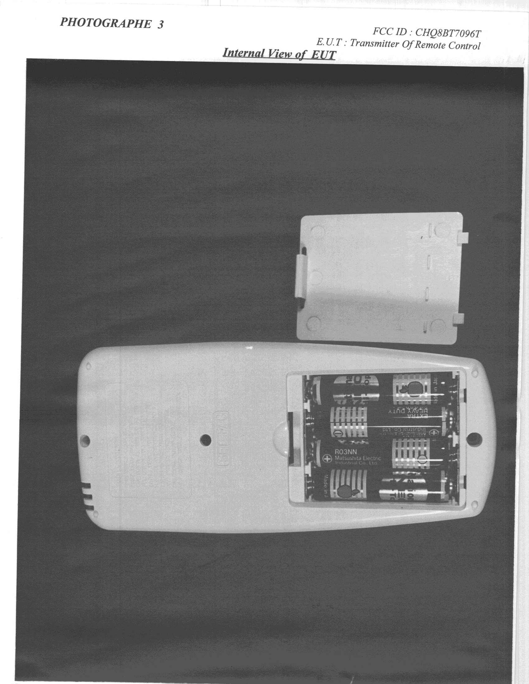 DSC - Part 15 Security/Remote Control Transmitter - FCC ID CHQ8BT7096T - Rhine Electronics Co Ltd