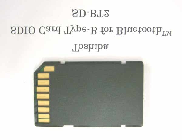 Bluetooth SDIO Card - FCC ID CJ6MSDB01 - Dynabook Inc.