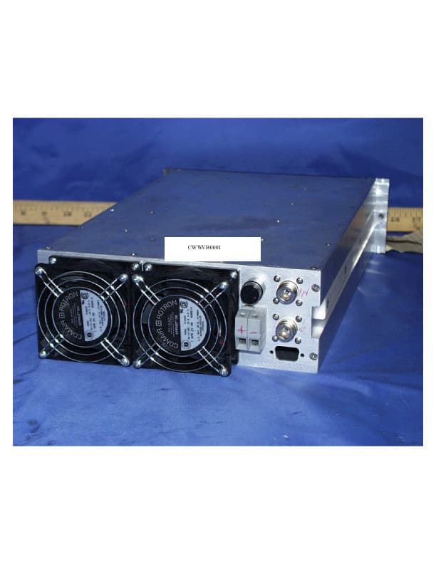 Continuous Duty Power Amplifier - FCC ID CWWVB0001 - Crescend Technologies LLC