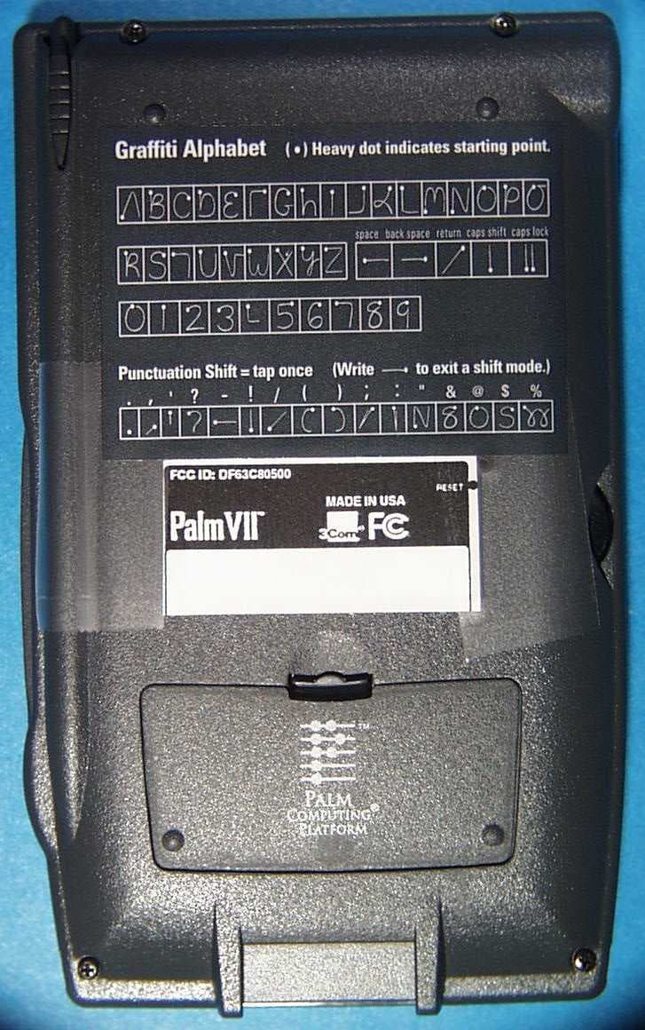 Handheld PDA with low duty cycle packet data - FCC ID DF63C80500 - 3Com Corporation