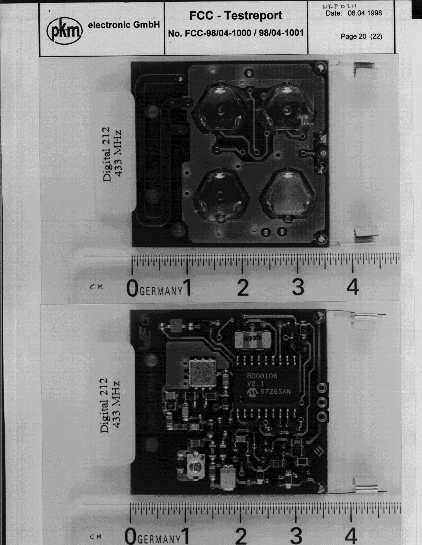FAP - Part 15 Anti-Pilferage Device - FCC ID DO4STRATAPX - Checkpoint Systems Inc