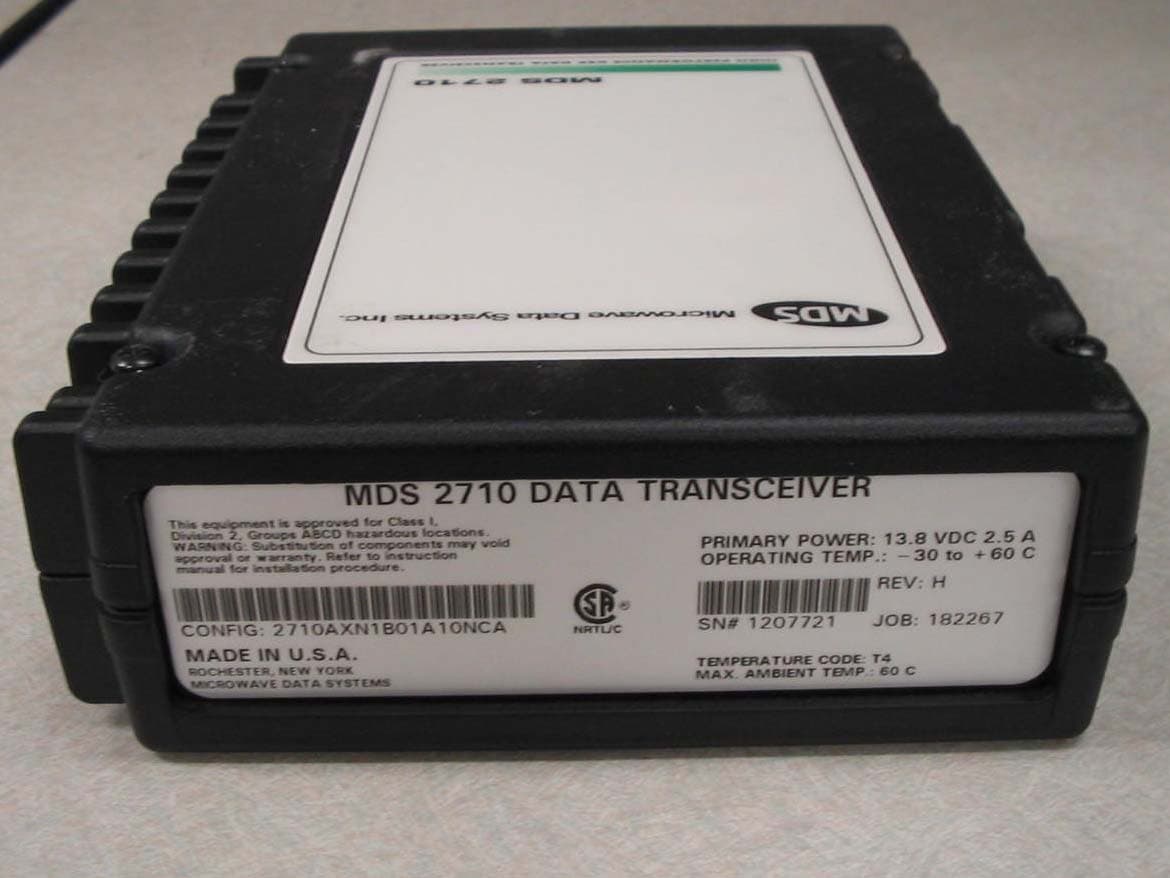 Point to Point/Multipoint Wireless Modem - FCC ID E5MDS-2710AC - GE MDS, LLC