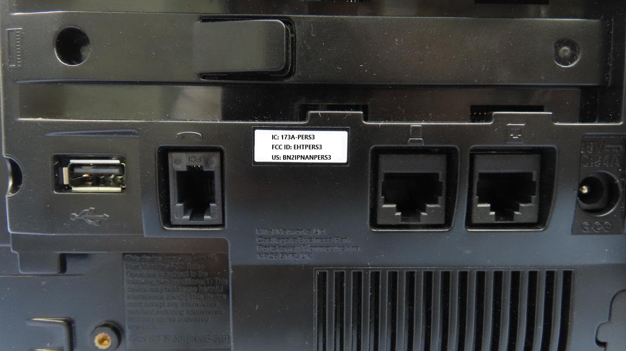 IP Phone - FCC ID EHTPERS3 - Mitel Networks