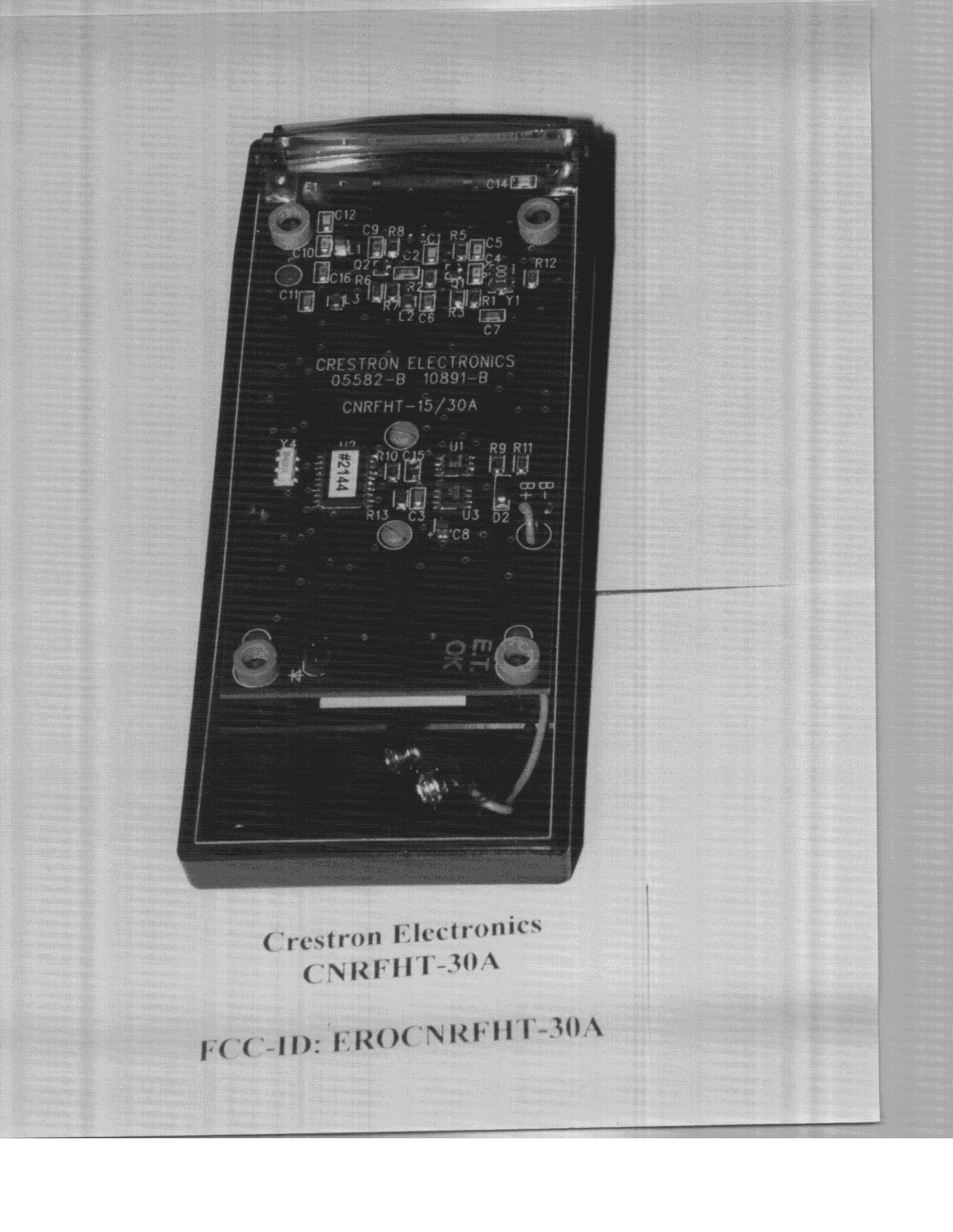 DSC - Part 15 Security/Remote Control Transmitter - FCC ID EROCNRFHT-30A - Crestron Electronics Inc