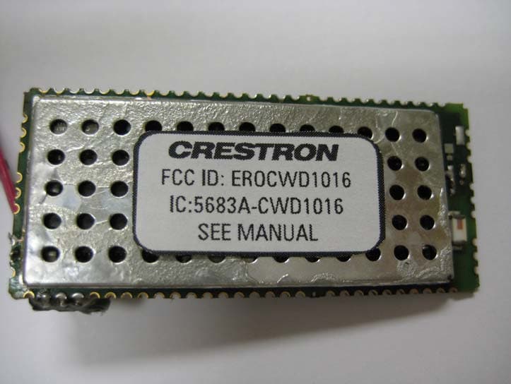 Transceiver Module - FCC ID EROCWD1016 - Crestron Electronics Inc
