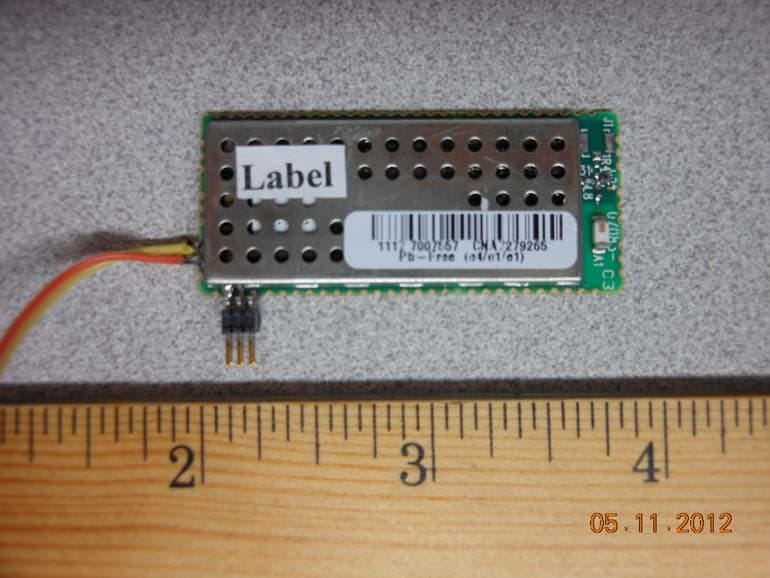 Two-Way RF Transceiver Module - FCC ID EROCWD7083 - Crestron Electronics Inc