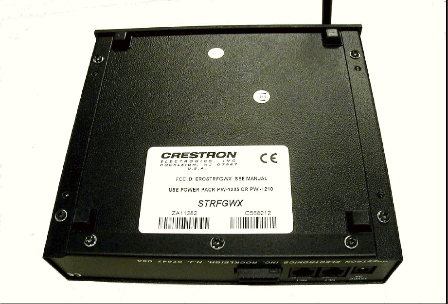 GATEWAY - FCC ID EROSTRFGWX - Crestron Electronics Inc