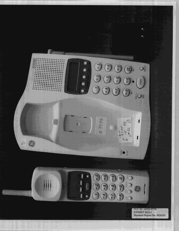 ETS - Part 15 Cordless Telephone System - FCC ID G9H2-9774 - Thomson Inc.
