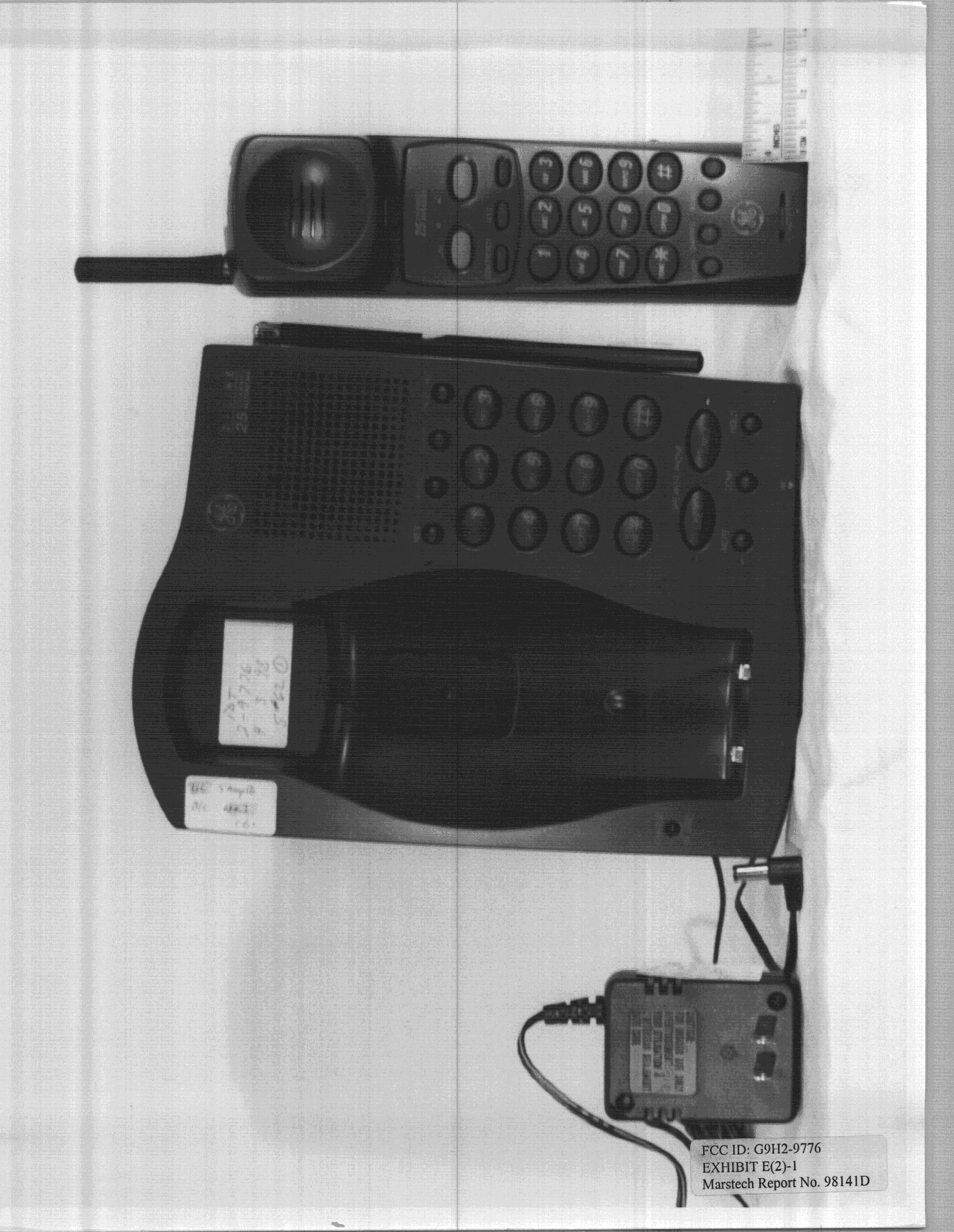 ETS - Part 15 Cordless Telephone System - FCC ID G9H2-9776 - Thomson Inc.