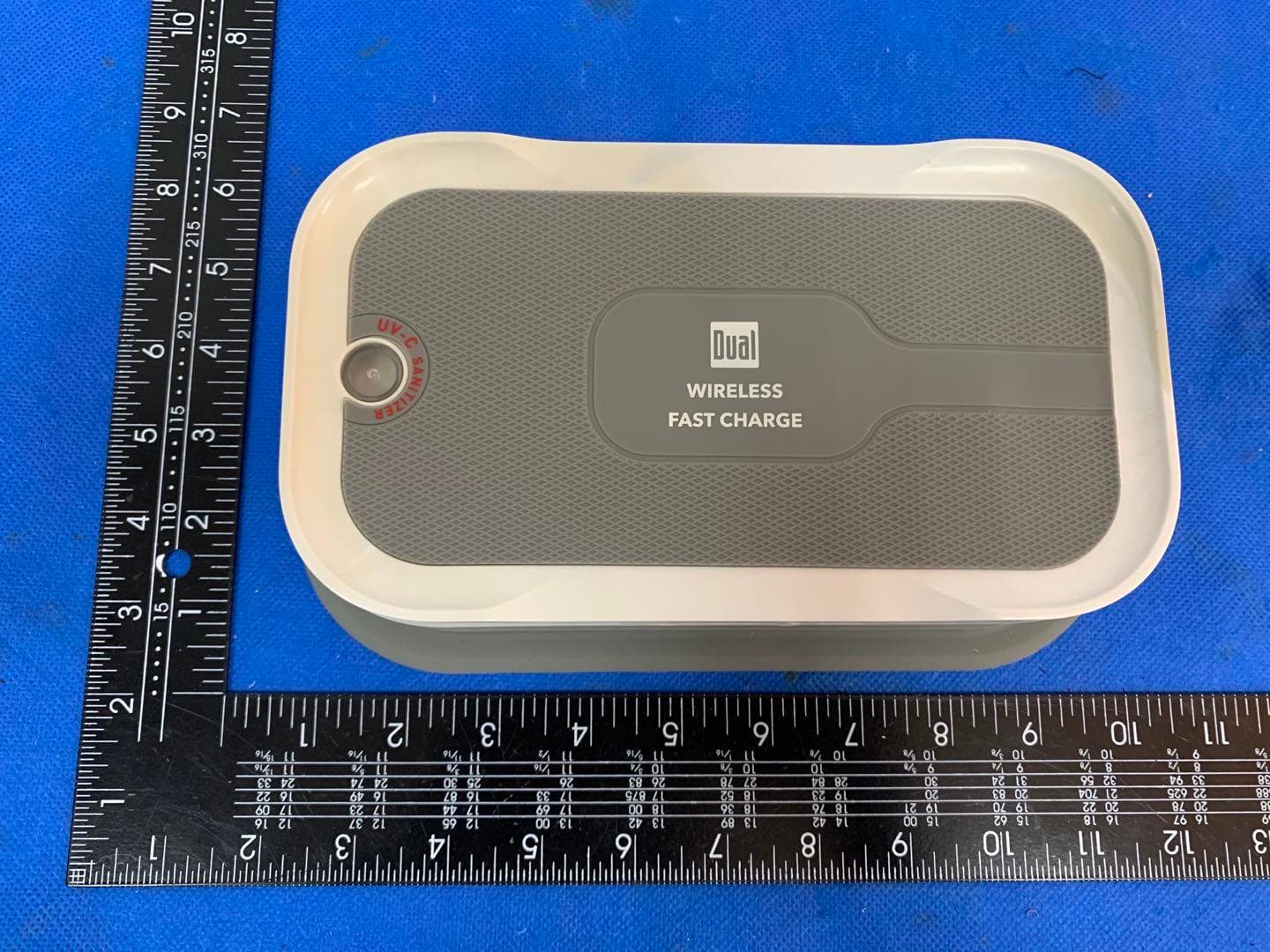 In Car UV Sanitizer with wireless Phone charging - FCC ID GJW-UVS10W - Namsung Corporation.