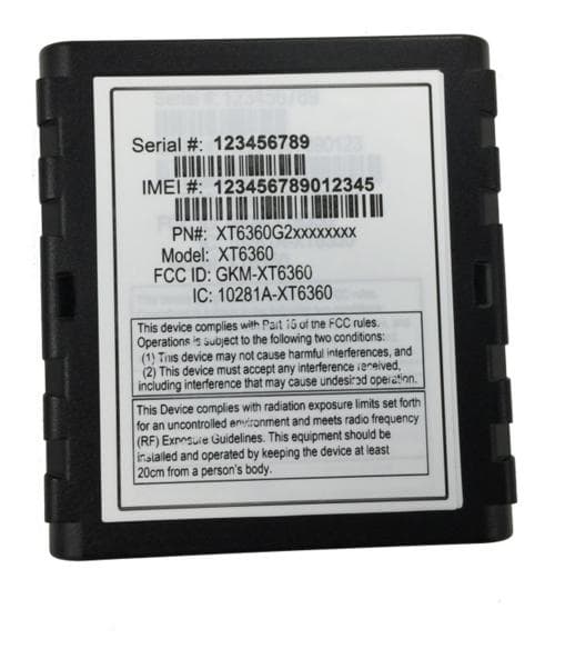 Vehicle GPS/Cellular Tracking Device with BT - FCC ID GKM-XT6360 - Xirgo Technologies LLC
