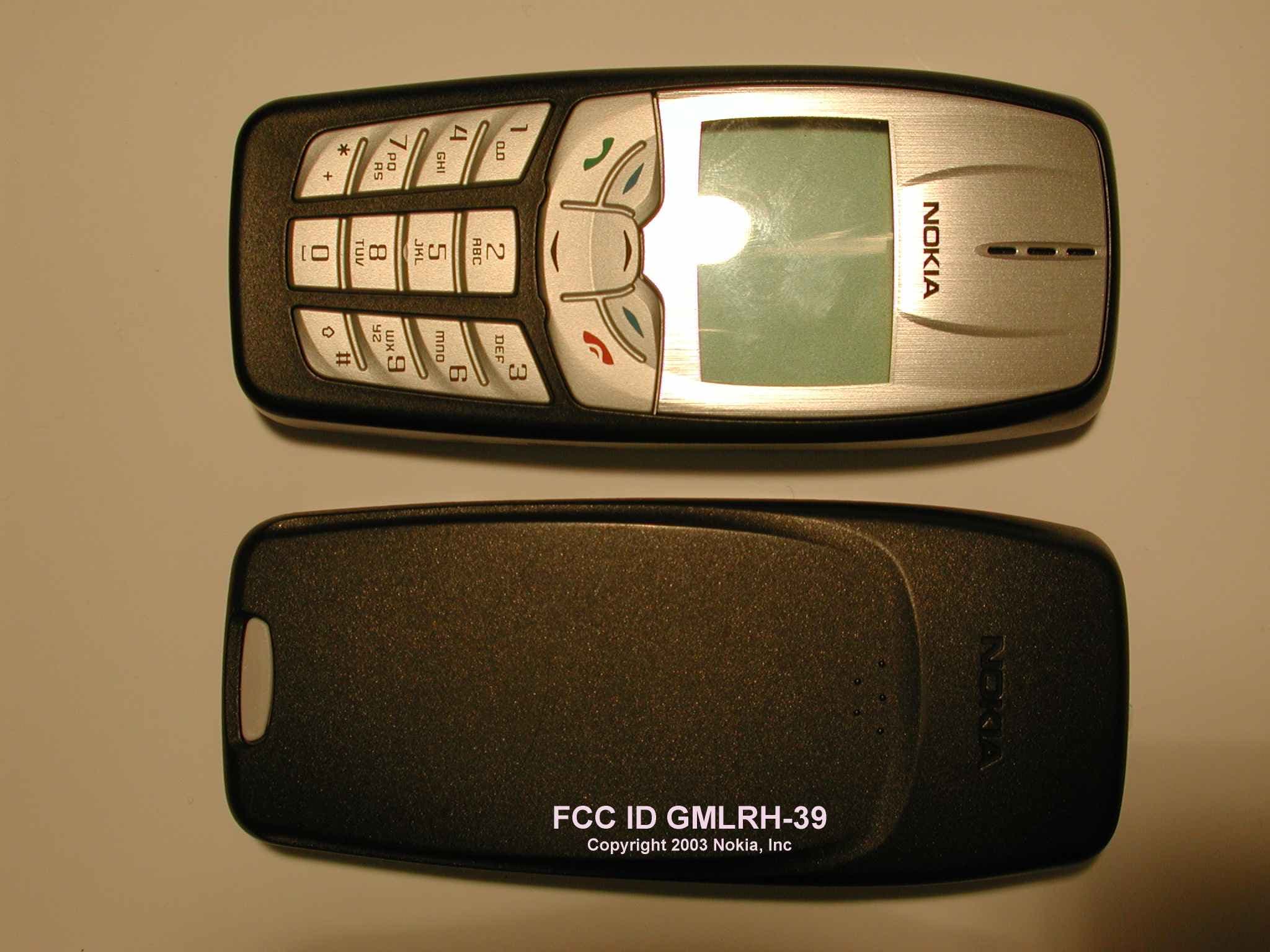 Dual band, single-mode cellular phone - FCC ID GMLRH-39 - Microsoft Corporation