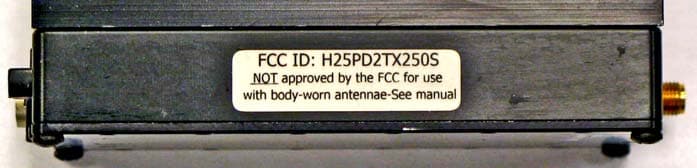 MOBILE VIDEO TRANSMITTER OPERATING IN S-BAND - FCC ID H25PD2TX250S - DTC Communications Inc.