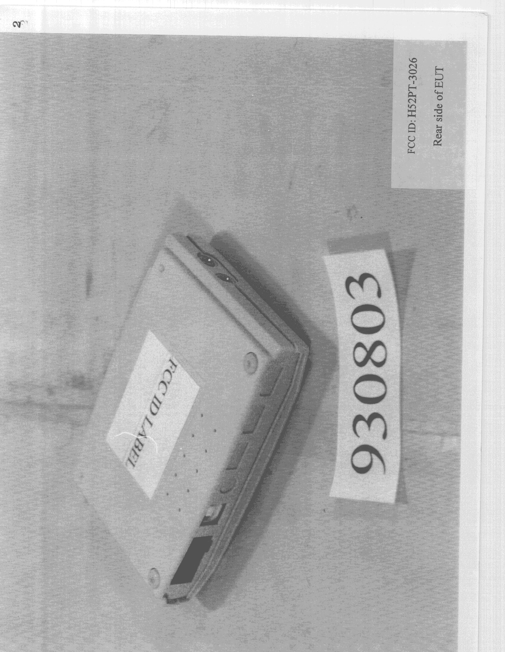 JBP - Part 15 Class B Computing Device Peripheral - FCC ID H52PT-3026 - Puretek Industrial Co Ltd
