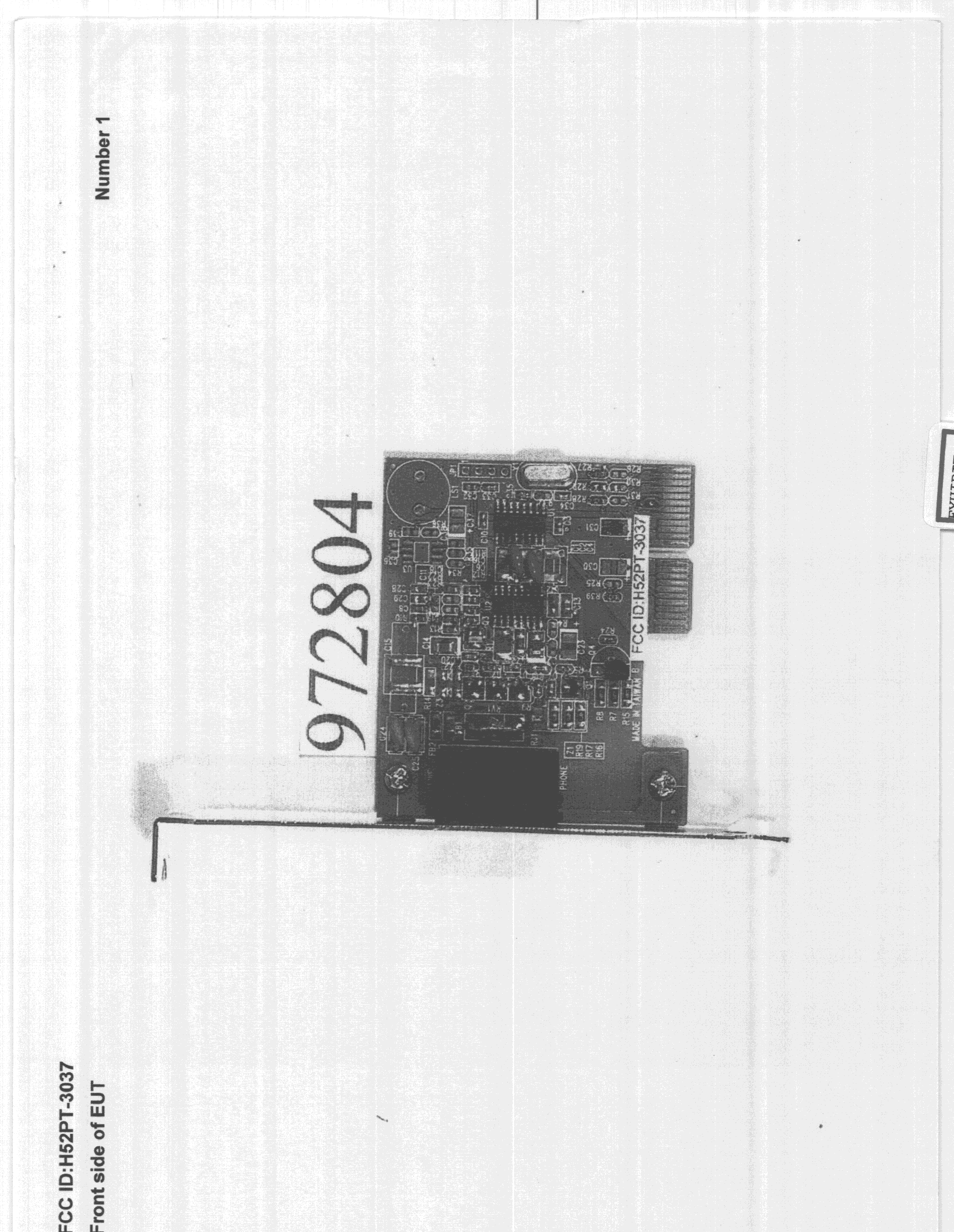 JBP - Part 15 Class B Computing Device Peripheral - FCC ID H52PT-3037 - Puretek Industrial Co Ltd