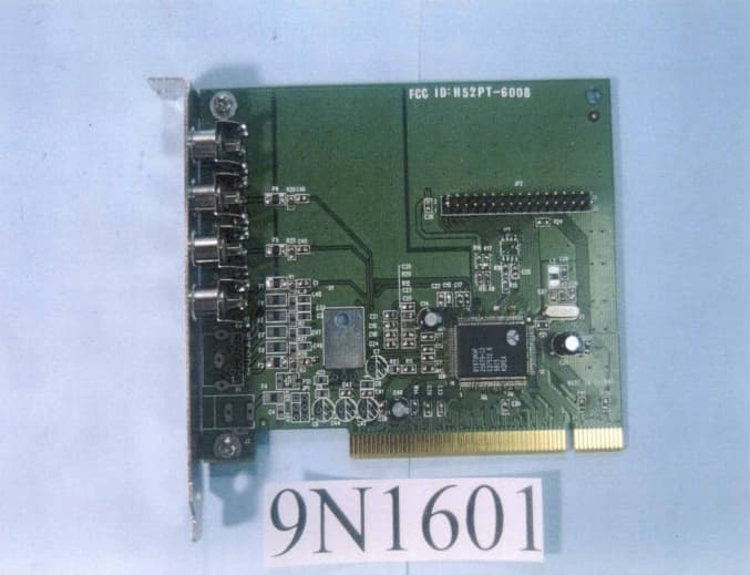 Multi-port Video Capture Card - FCC ID H52PT-6008 - Puretek Industrial Co Ltd