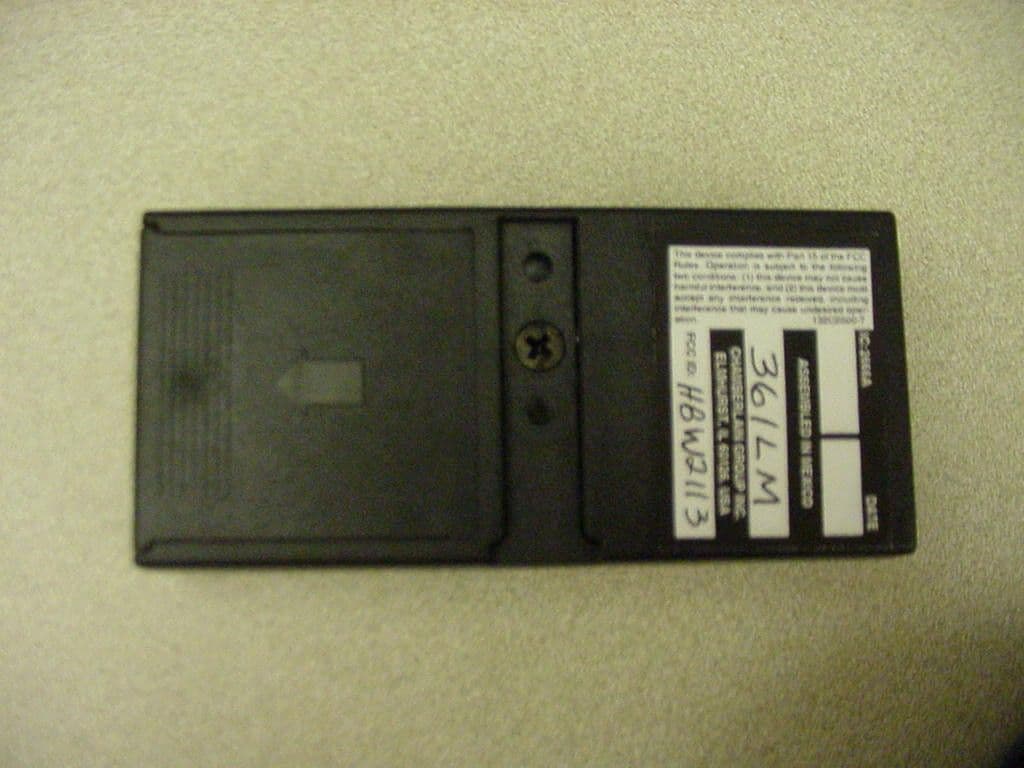 Remote Control Transmitter - FCC ID HBW2113 - Chamberlain Group LLC, The