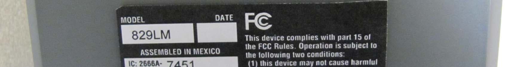 Transceiver - FCC ID HBW7451 - Chamberlain Group LLC, The