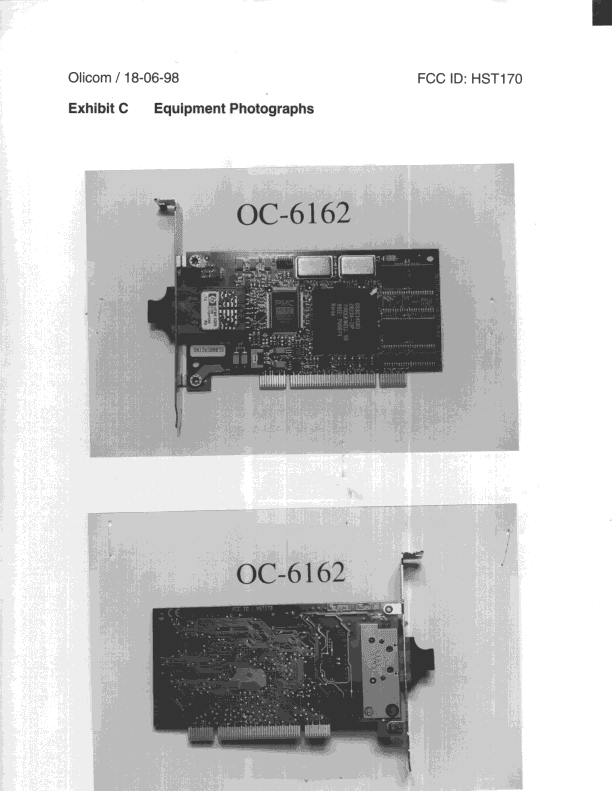 ATM PCI Adapter - FCC ID HST170 - Olicom AS