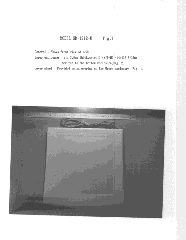 JBP - Part 15 Class B Computing Device Peripheral - FCC ID HV4GD1212U - Wacom Co Ltd