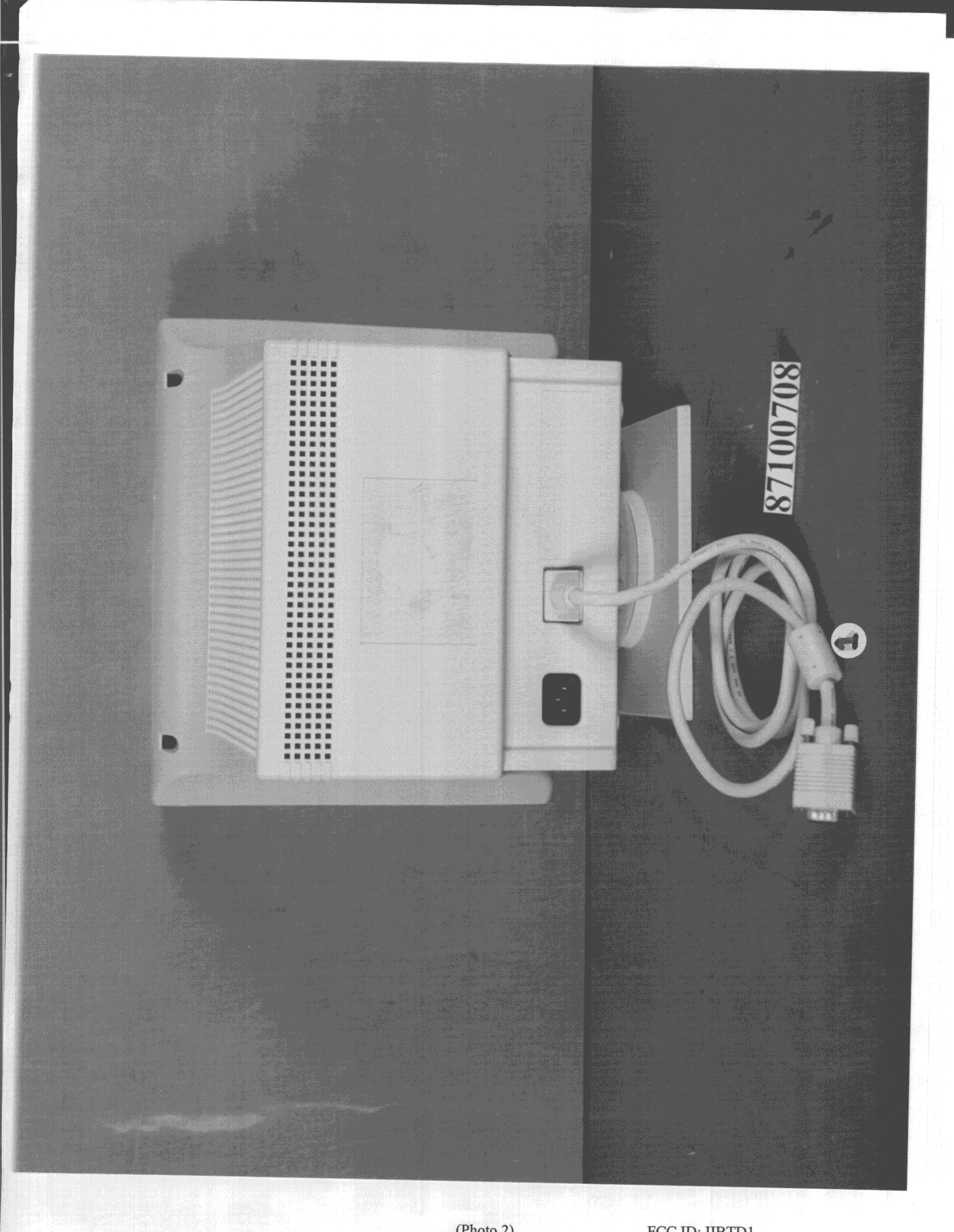 Color Monitor 15", 1024 X 768 - FCC ID IIBTD1 - Taiwan Video & Monitor Corp