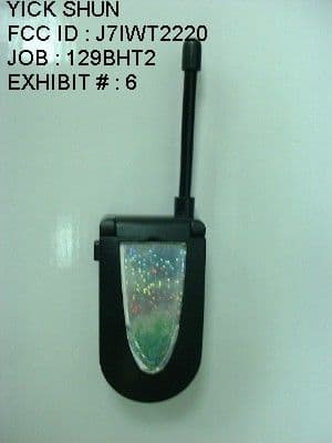 49 MHz Walkie Talkie TX - FCC ID J7IWT2220 - Yick Shun Electronic Toys Manufactory Ltd