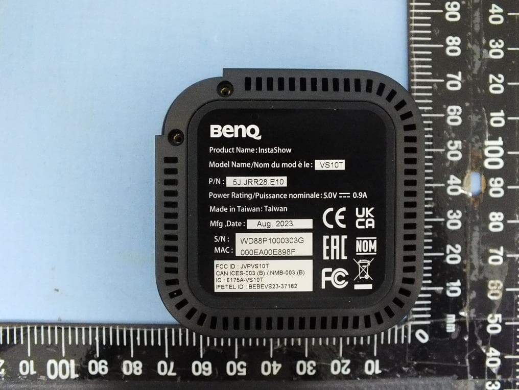 InstaShow Button - FCC ID JVPVS10T - Benq Corporation