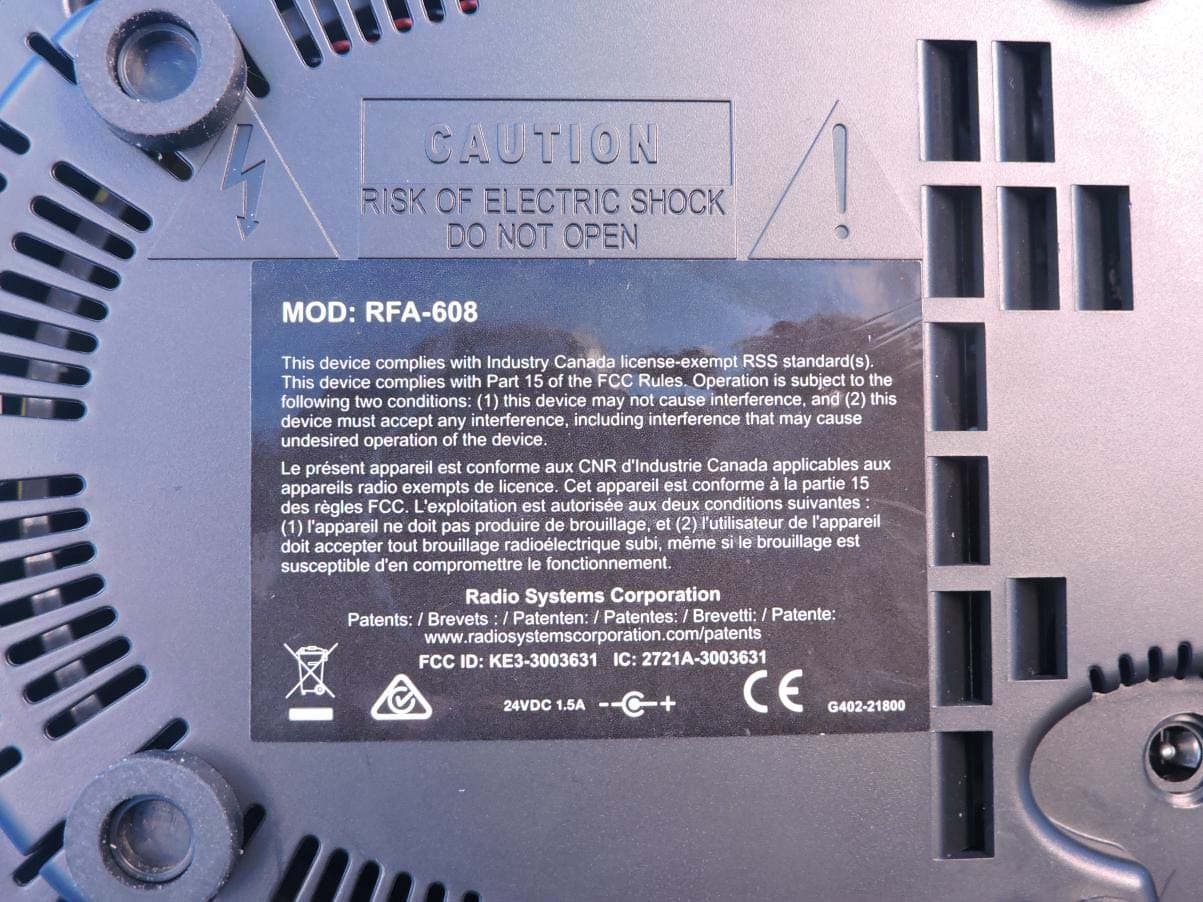 Stay and Play TX - FCC ID KE3-3003631 - Radio Systems Corp