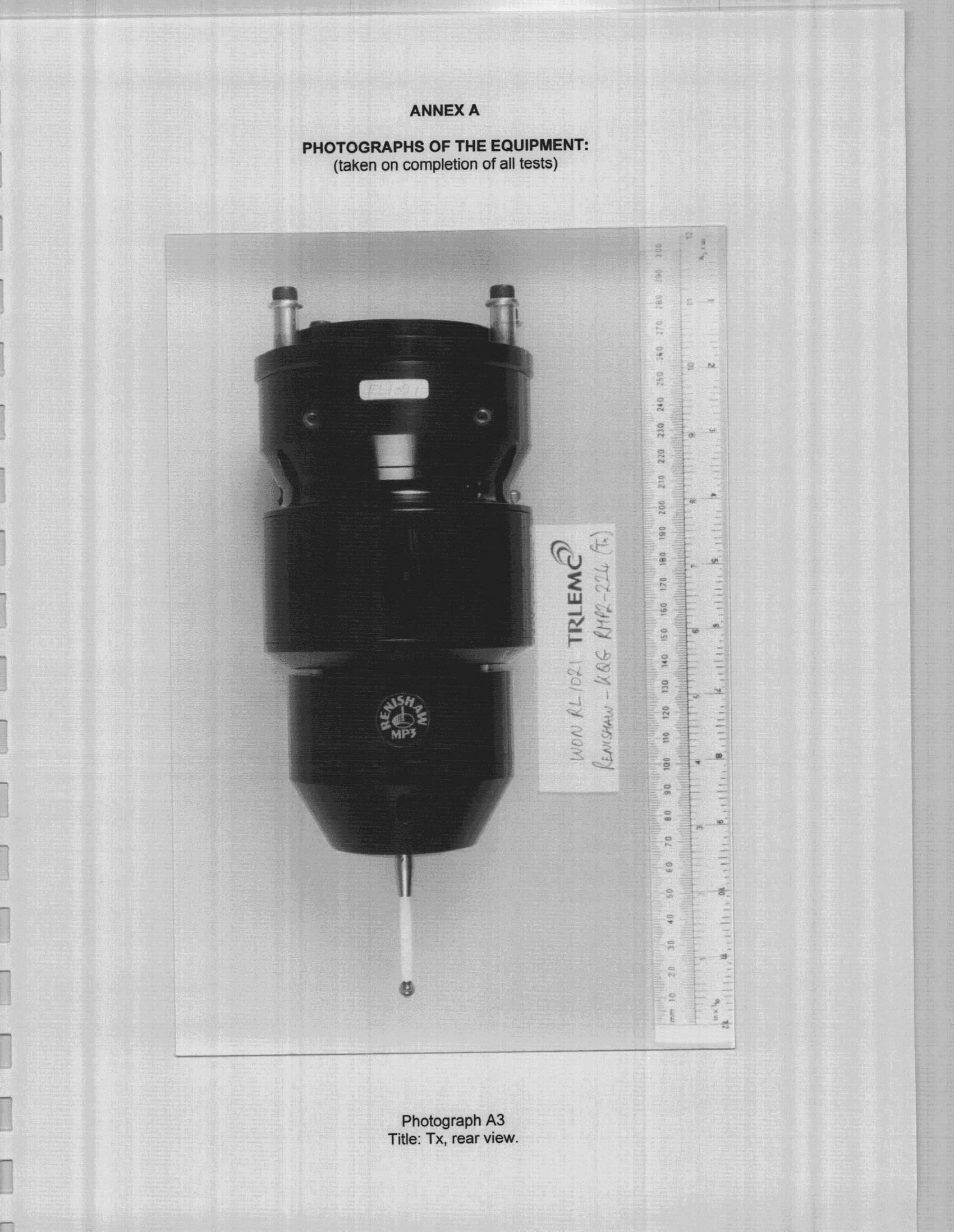 DXX - Part 15 Low Power Communication Device Transmitter - FCC ID KQGRMP2-224 - Renishaw plc