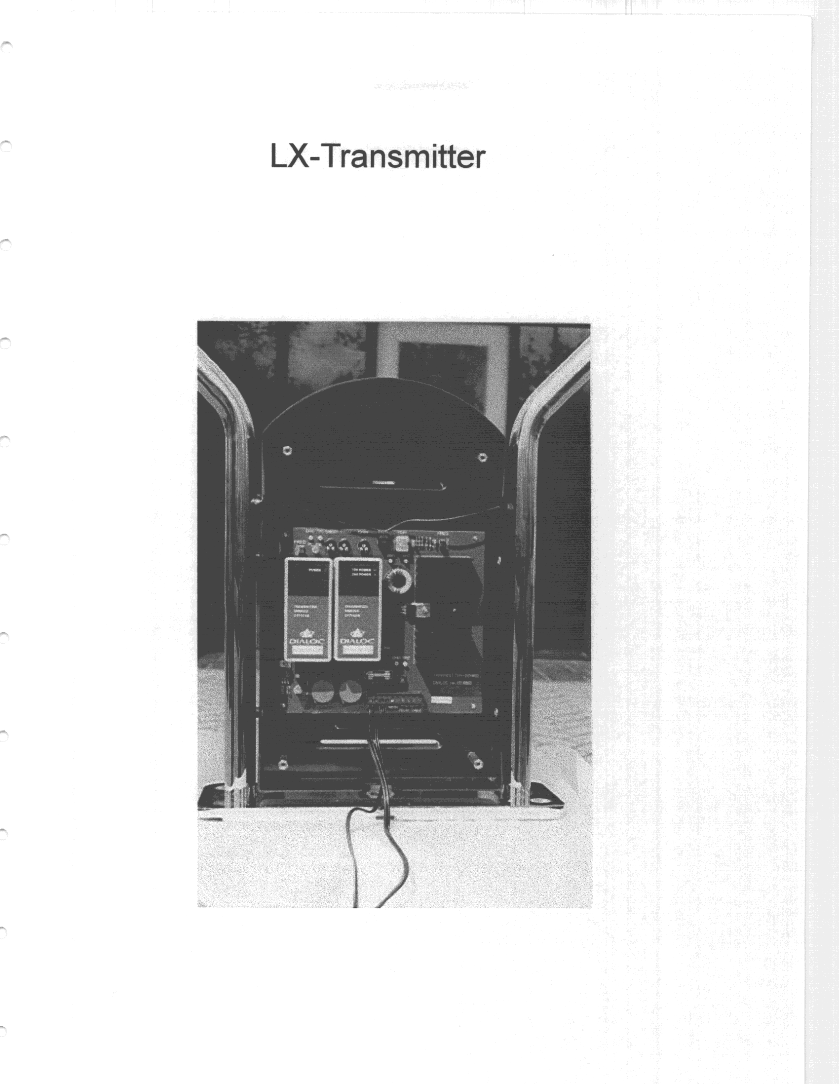 Anti-shoplifting System - FCC ID KX2LX002 - Dialoc ID B.V.