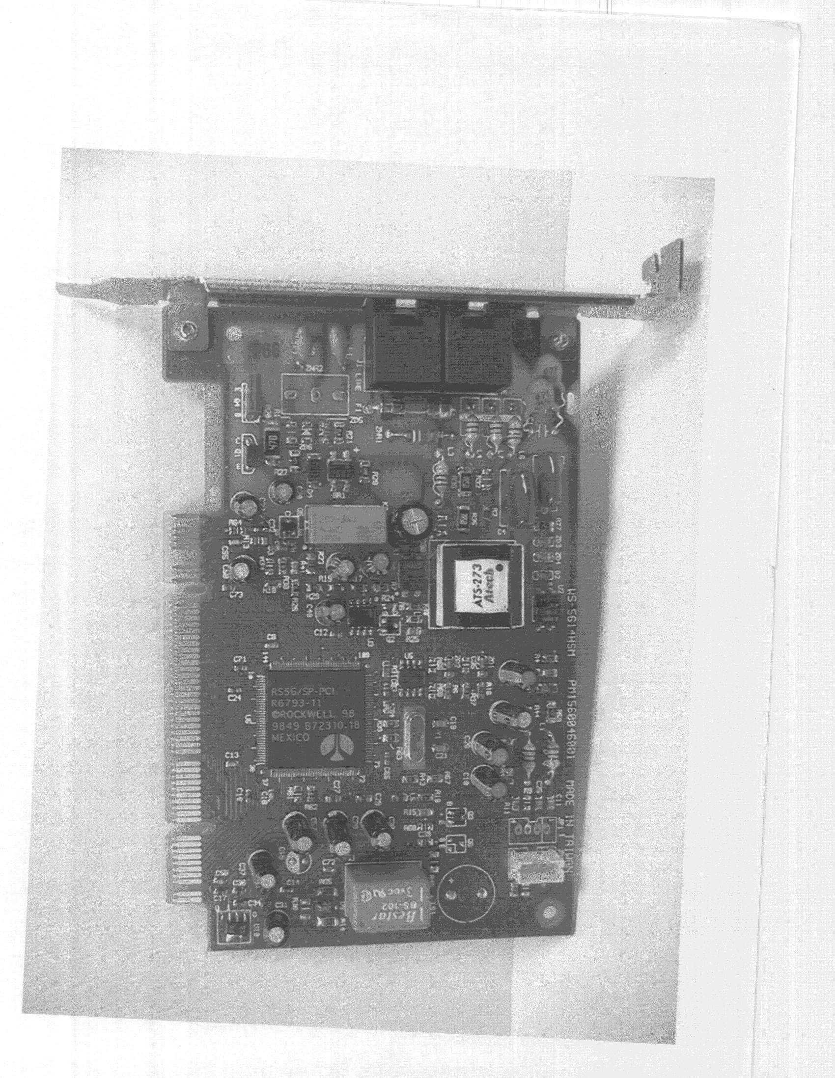 JBP - Part 15 Class B Computing Device Peripheral - FCC ID L4OWS-5614HSM - CIS Technology Inc