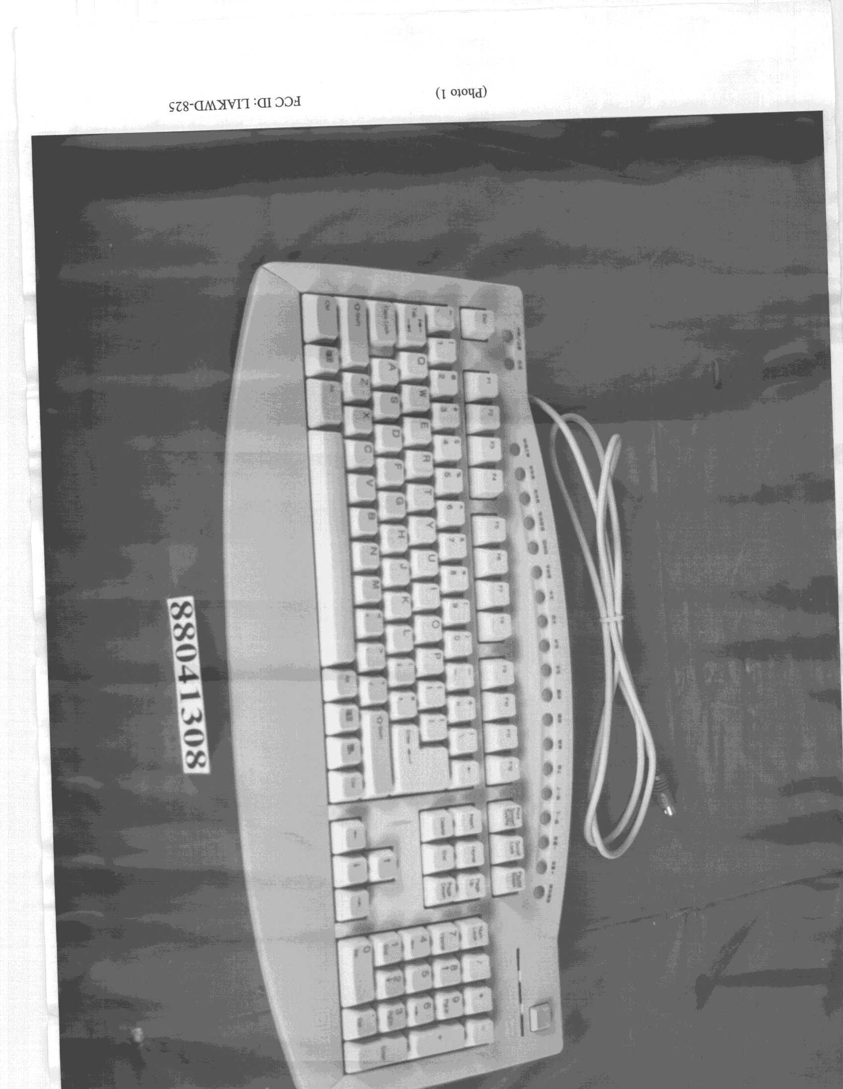 JBP - Part 15 Class B Computing Device Peripheral - FCC ID LIAKWD-825 - Unikey Electronics Co Ltd