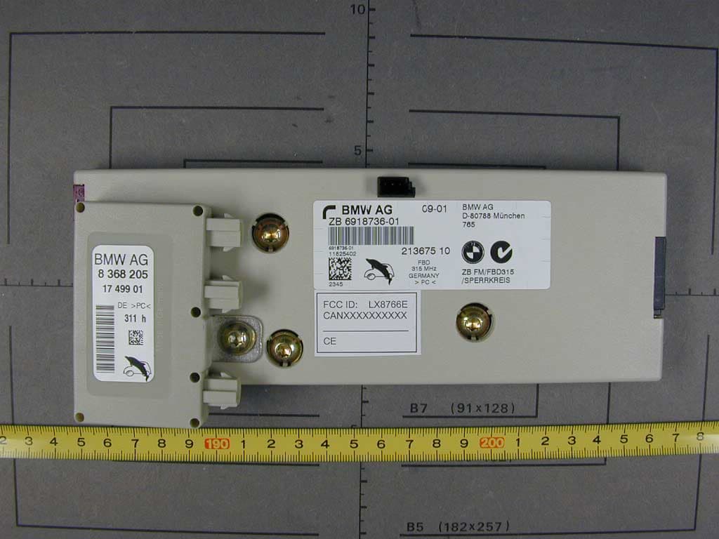 Security Receiver - FCC ID LX8766E - Bayerische Motoren Werke AG