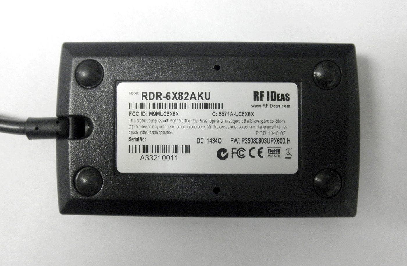 RFID Card Reader - FCC ID M9MLC6X8X - RF Ideas Inc