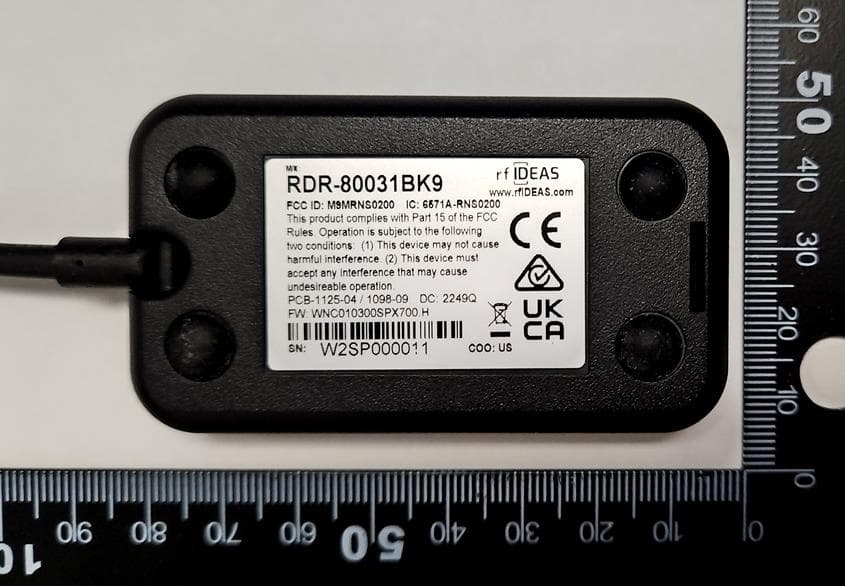 Dual Frequency RFID Reader - FCC ID M9MRNS0200 - RF Ideas Inc