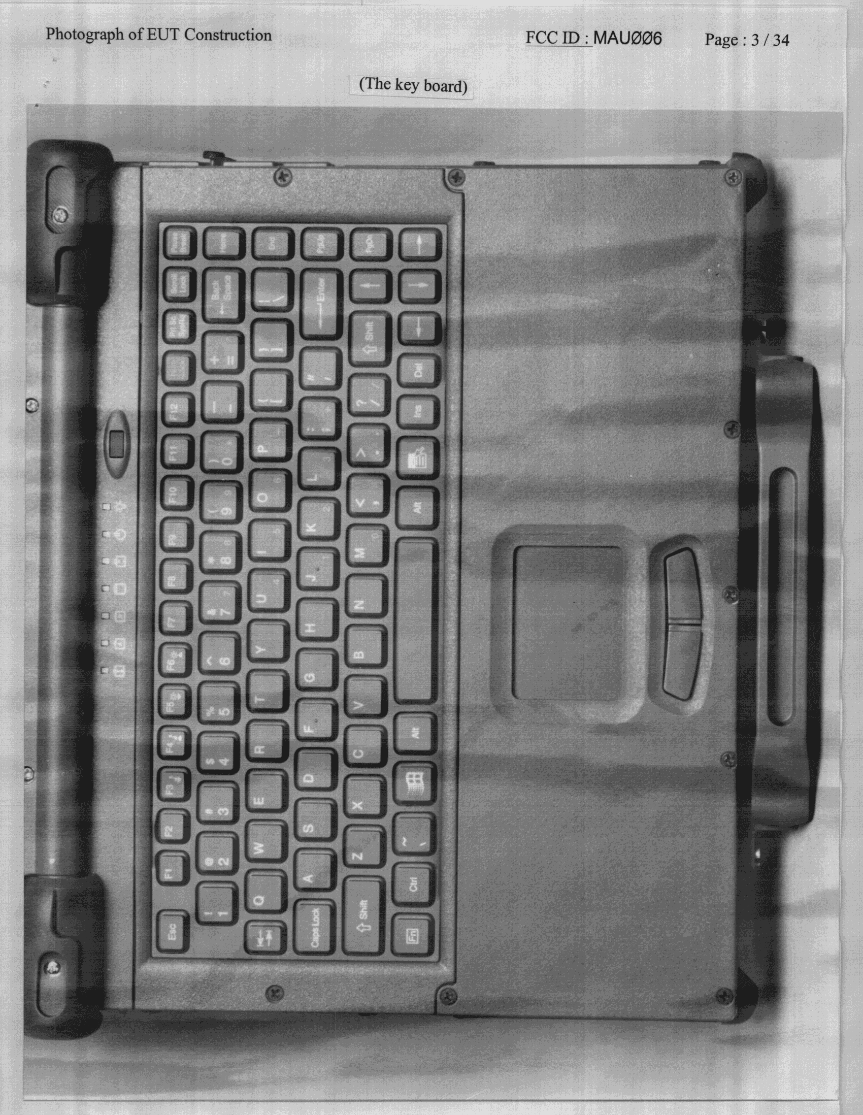 JBC - Part 15 Class B Computing Device/Personal Computer - FCC ID MAU006 - Getac Technology Corp.