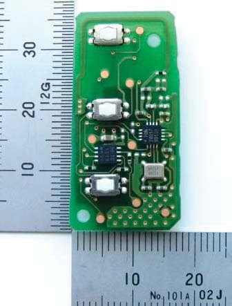 RKE Transmitter - FCC ID MOZB97TZ - Tokai Rika Co Ltd