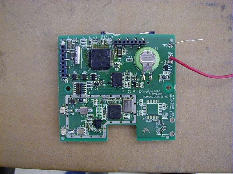 100-0086 RADIO BOARD - FCC ID N9Y0086 - Cleveland Medical Devices Inc.