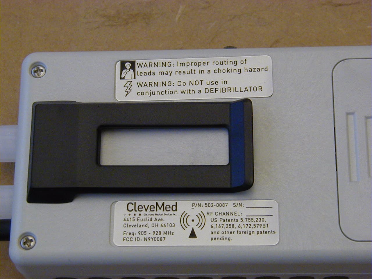 Low noise patient monitoring system - FCC ID N9Y0087 - Cleveland Medical Devices Inc.