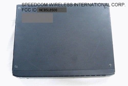 Spread Spectrum Transmitter - FCC ID NCBSL8500 - Wave Wireless Networking