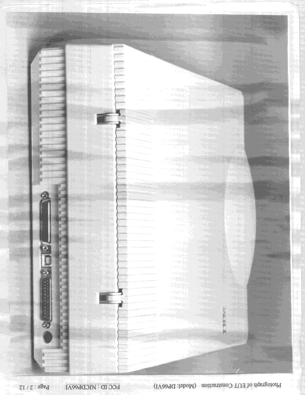 Color Flatbed Scanner - FCC ID NJCDP66VI - Foxlink Image Technology Co