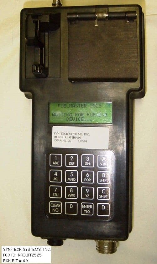 Automated Fuel System - FCC ID NR3UIT2525 - Syn Tech Systems Inc