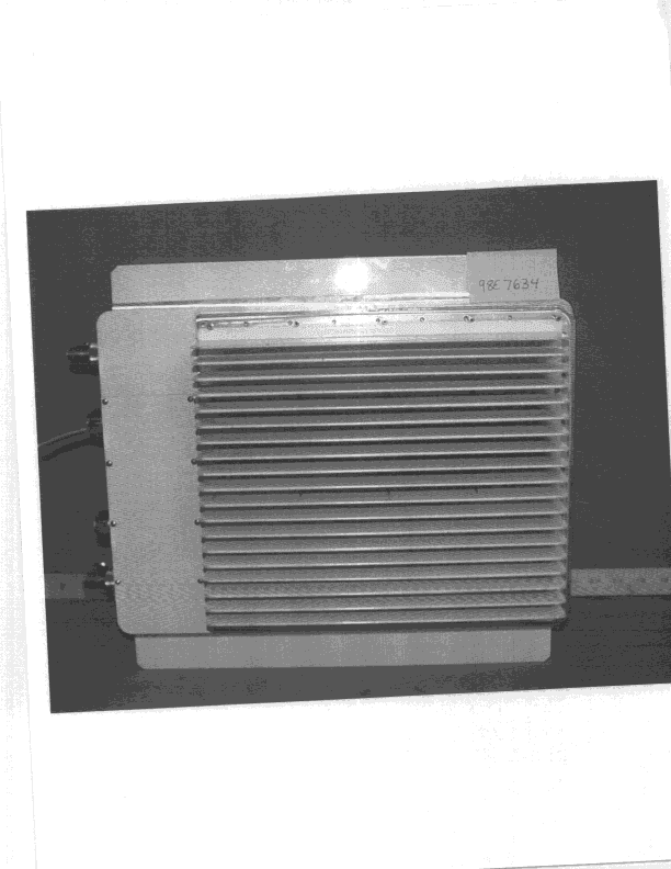 Single Channel Repeater - FCC ID NTTR1920 - WJ Communications, Inc.